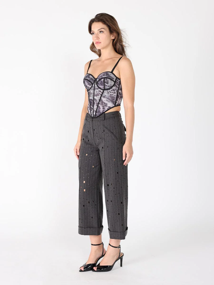 Sequin Work Strap Bustier - Image 3