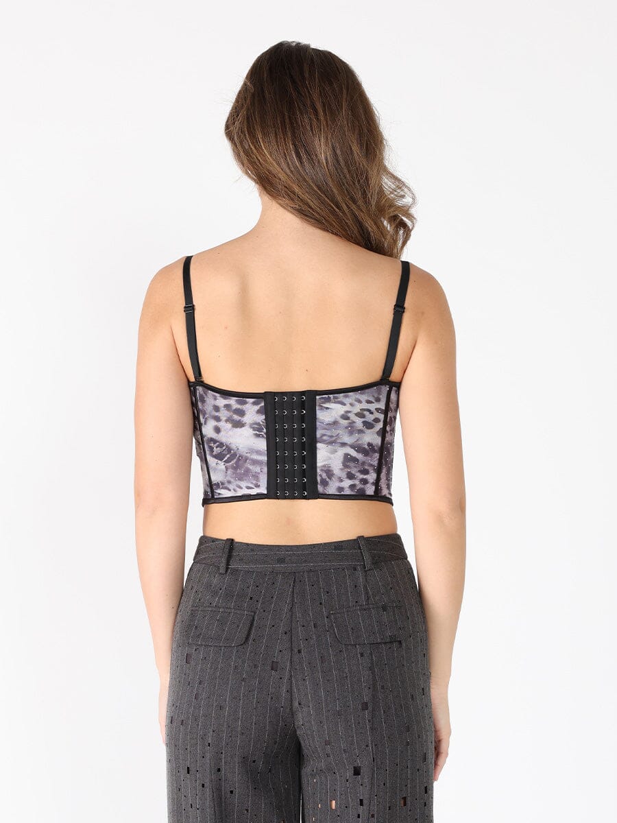 Sequin Work Strap Bustier - Image 4