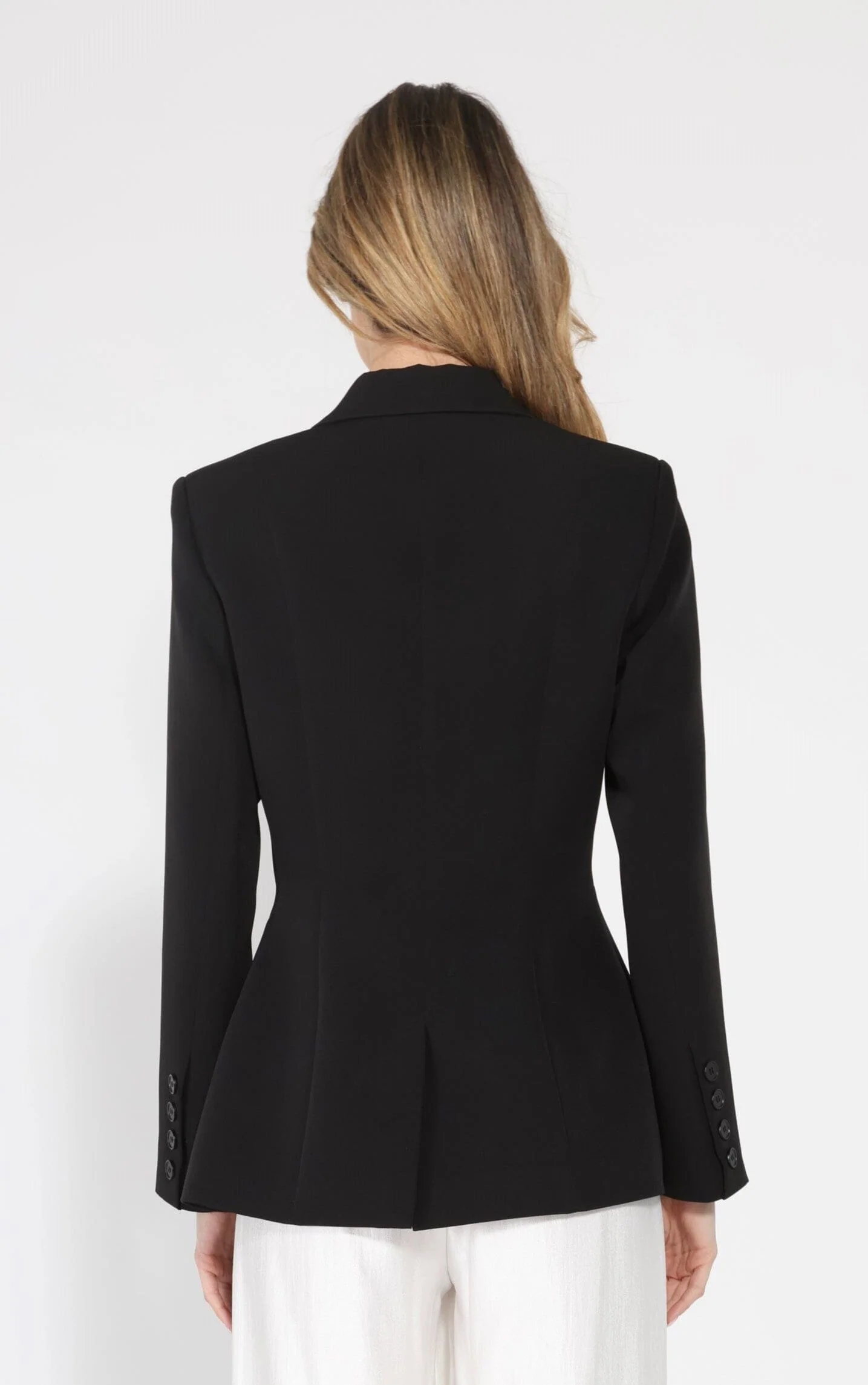 Side ruffle bow front open coat - Image 4