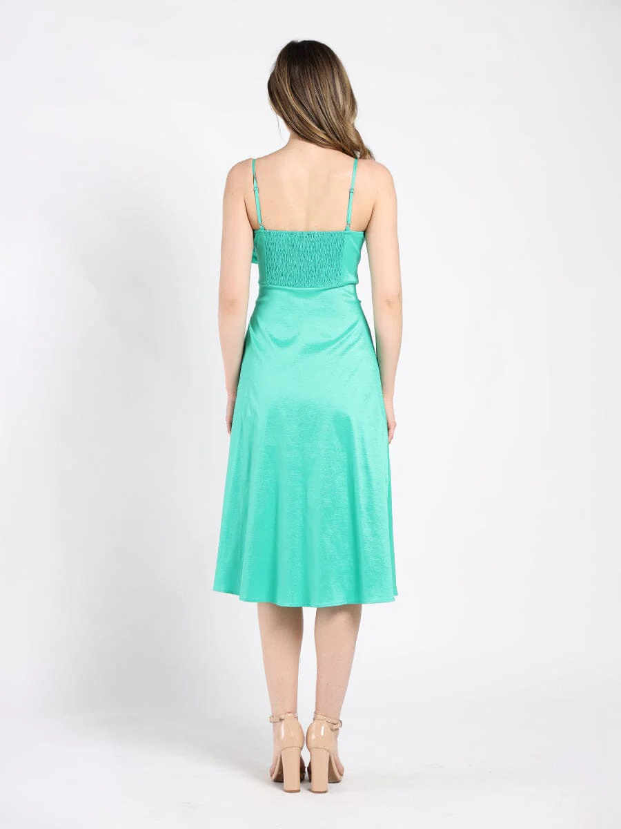 Spaghetti Strap Bow Detailed Midi Dress - Image 4