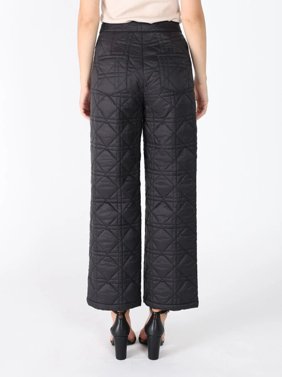 Straight Leg Quilted Puffer Pants - Image 4