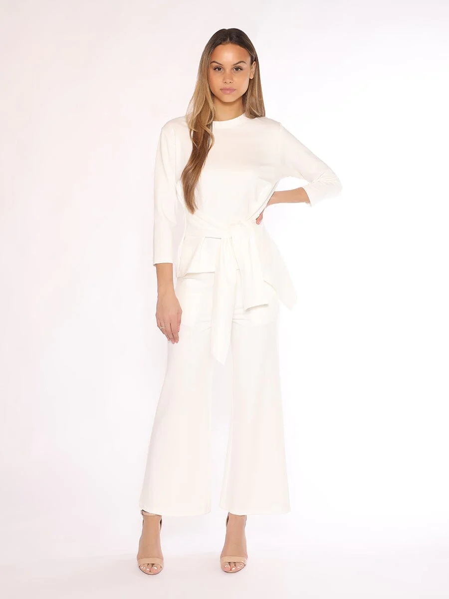 Thick Long Sleeve Shirt with Waist Tie - Image 6