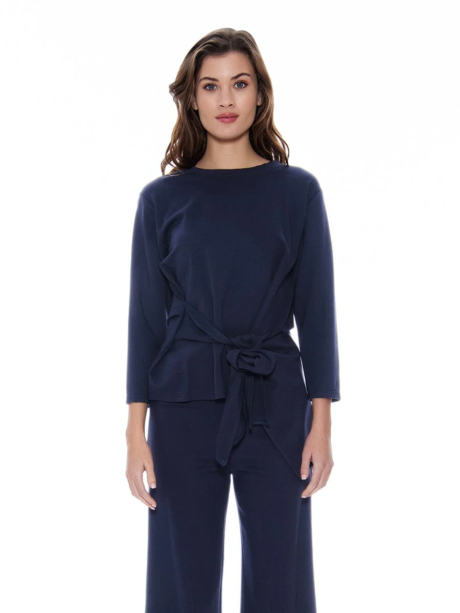 Thick Long Sleeve Shirt with Waist Tie - Image 9