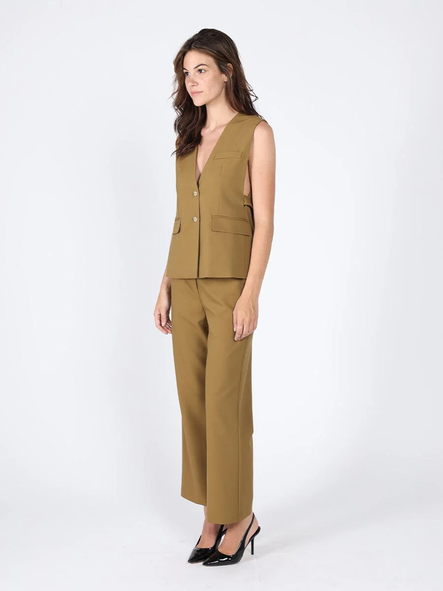 V-Neck Flap Pocket Waistcoat - Image 3