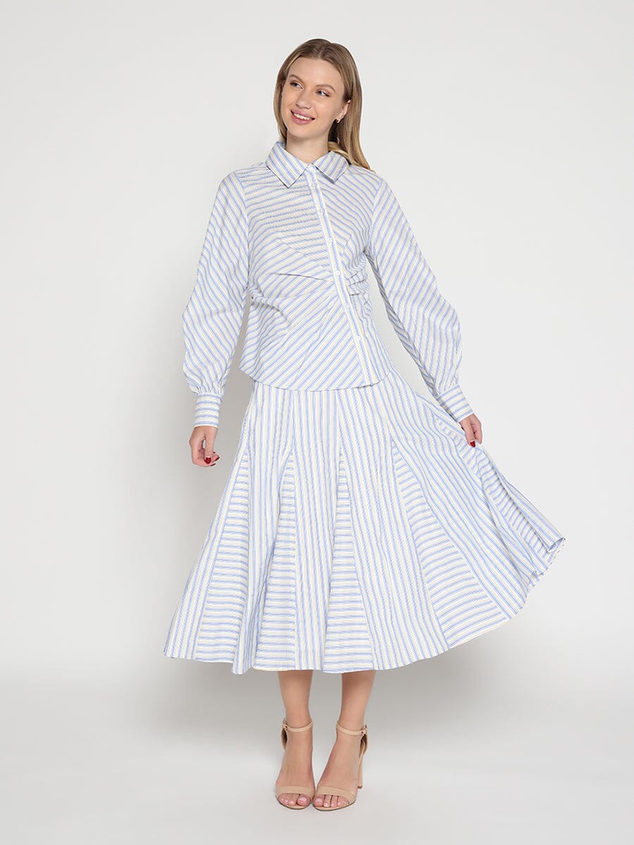 Vertical and Horizontal Striped Shirt - Image 2