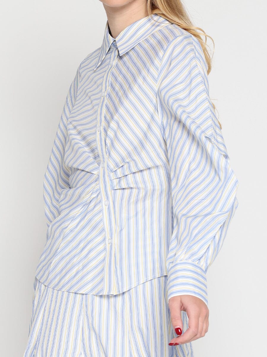 Vertical and Horizontal Striped Shirt - Image 3