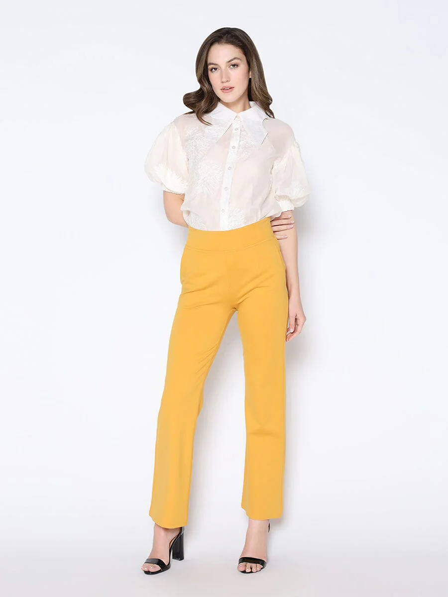 Waist Band Stretched Fitted Pants - Image 6