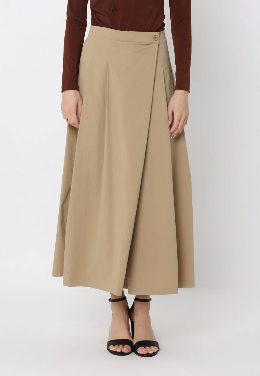 Wide Leg Culottes Pants