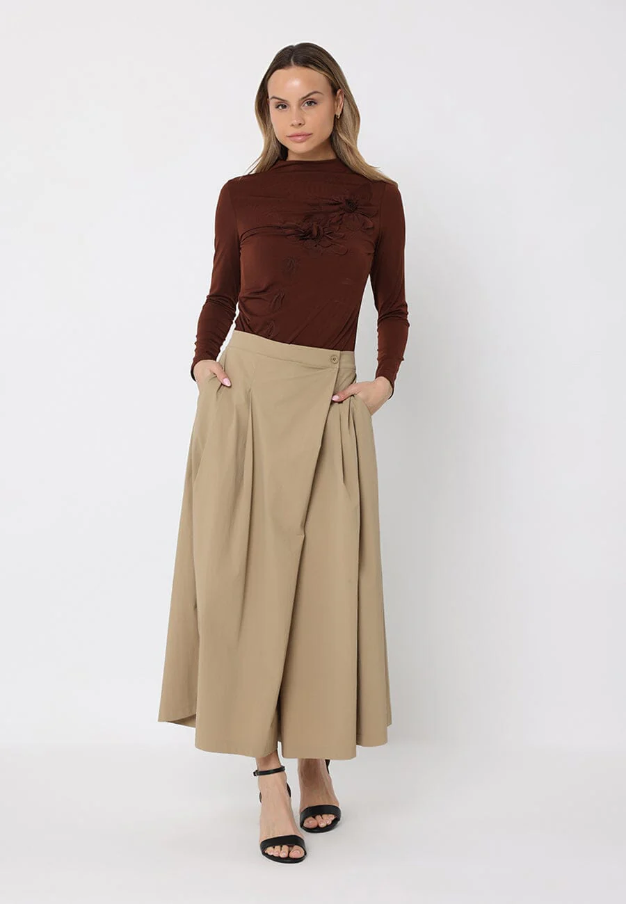 Wide Leg Culottes Pants - Image 2