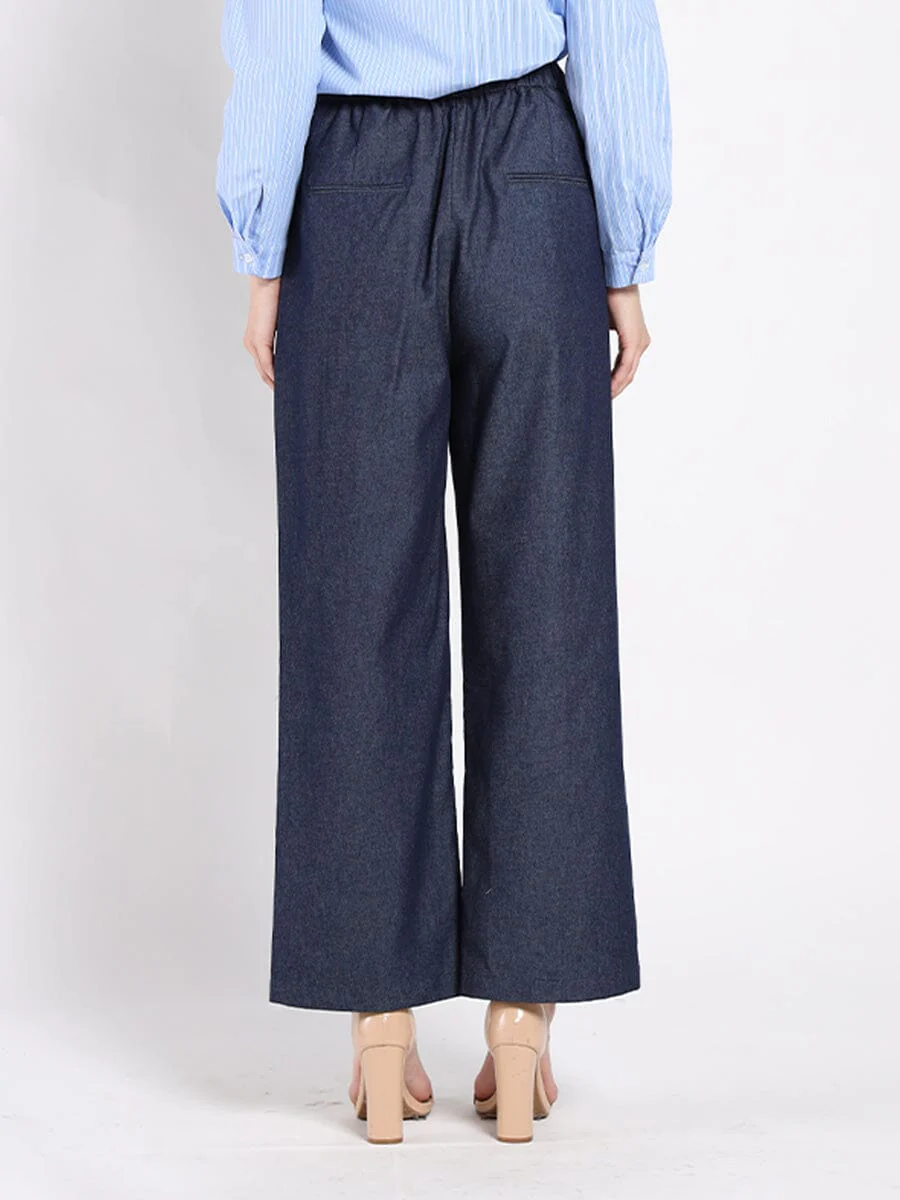 Wide-Leg Denim Pants - Image 4