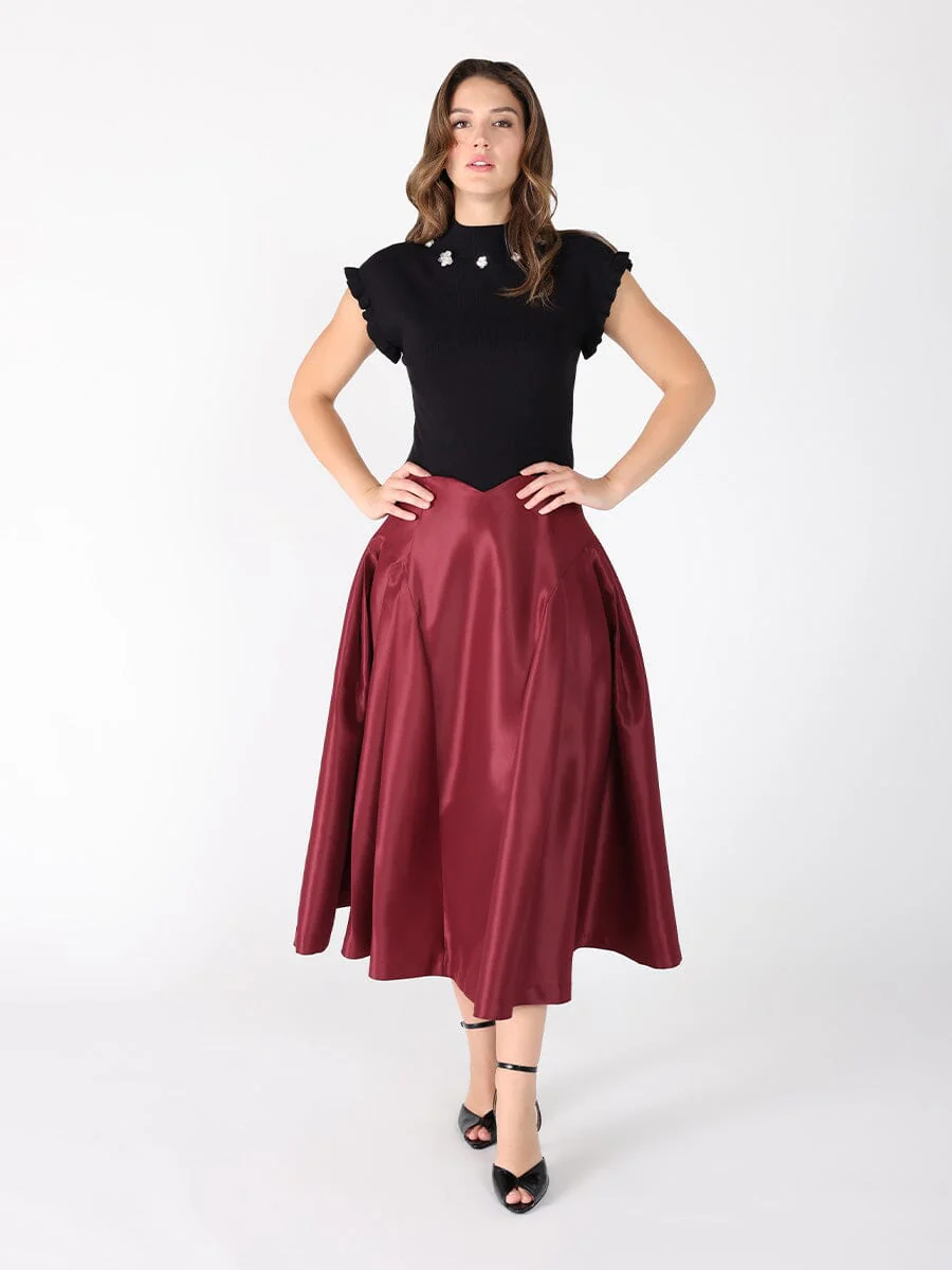 Wide Width Skirt with Back Zipper - Image 10