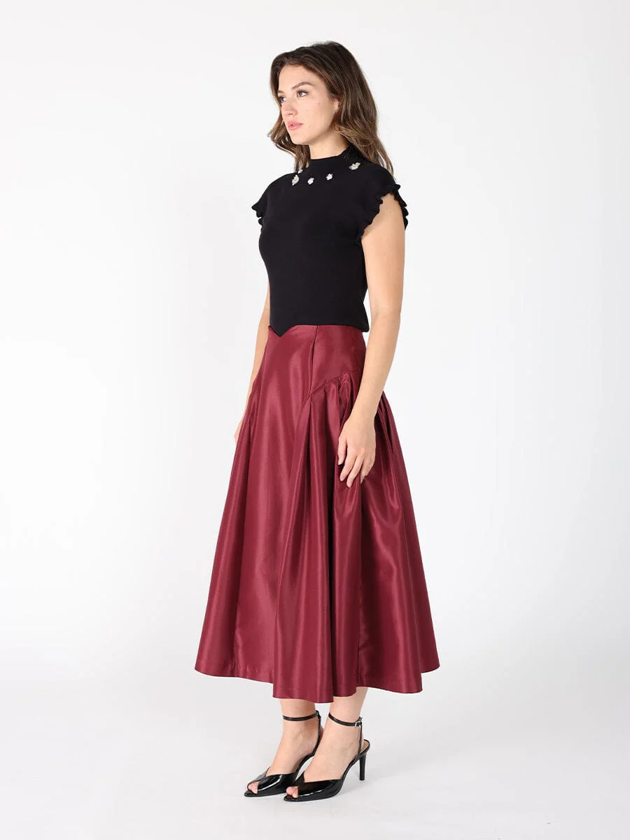 Wide Width Skirt with Back Zipper - Image 11
