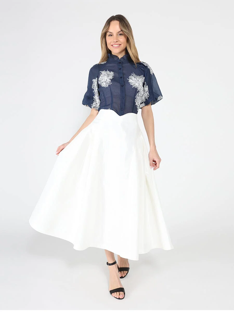 Wide Width Skirt with Back Zipper - Image 2