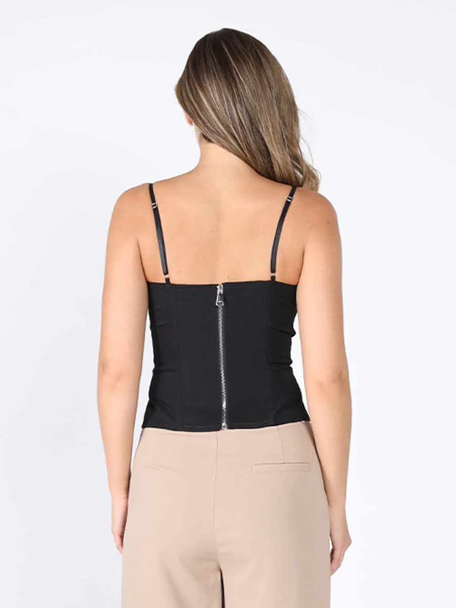 Zip up corset top with straps - Image 12
