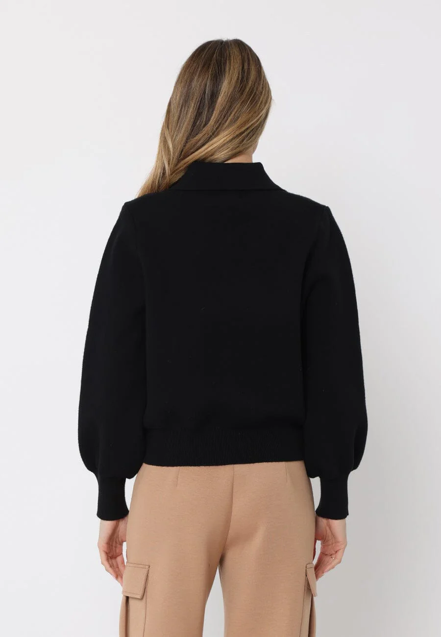 Zip up long sleeve collared jacket with pockets - Image 4